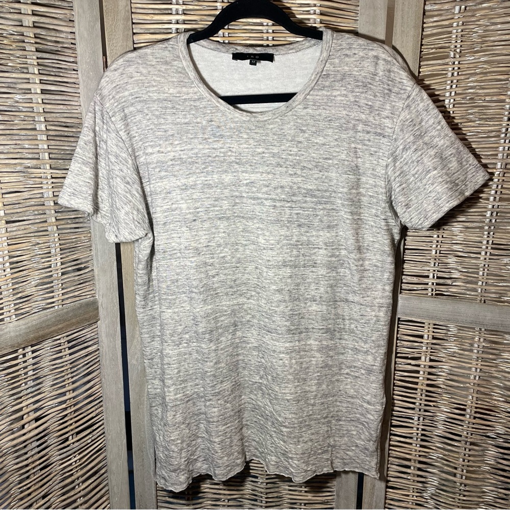 IRO Double Layered Light Gray Short Sleeve Tee - Medium